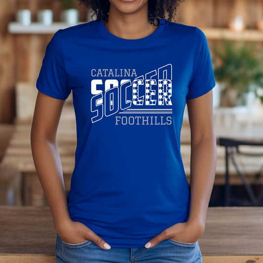 Catalina Foothills Soccer Design #2 Bella Canvas Cotton T-Shirts Short or Longsleeve