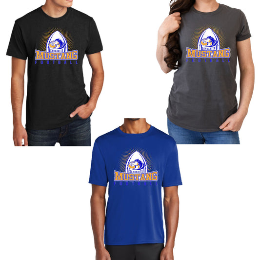 Sahuarita Mustangs 2025 Football Cotton T-Shirt Short Sleeve Unisex or Women's Design #3