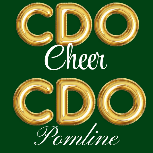 Canyon Del Oro Dorados Pomline or Cheer Bubble letter T-Shirt