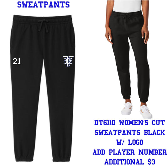 Catalina Foothills Girls Soccer Jogger Sweatpants Black or Grey