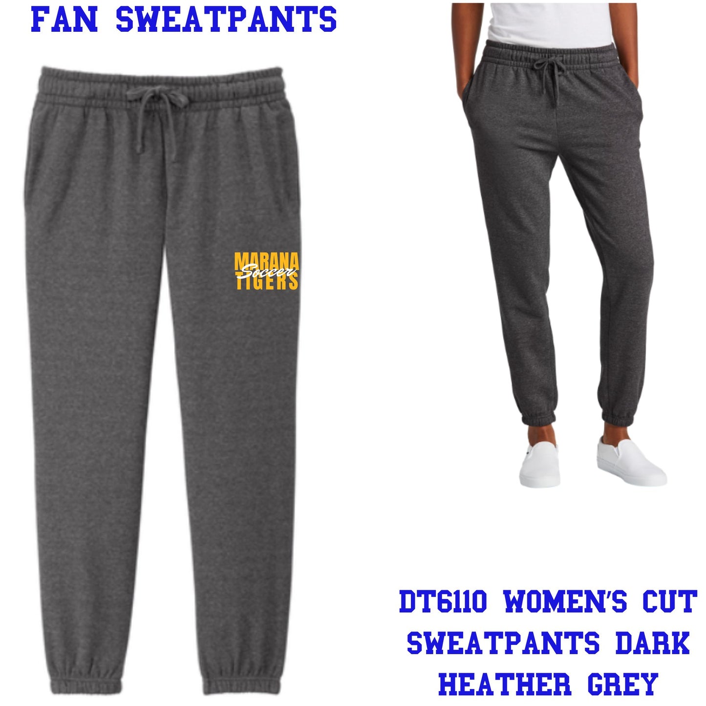 Marana Tigers Soccer Fan Sweatpants Men's and Women's Cut