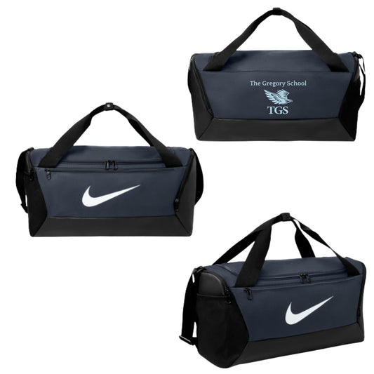 The Gregory School Custom Embroidered Nike Brasilia Small Duffel