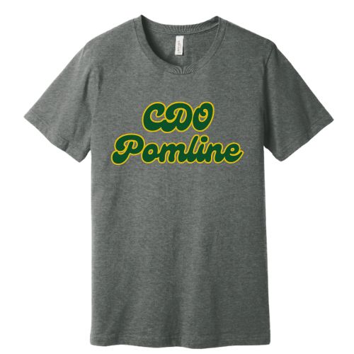 Canyon Del Oro Dorados Pomline Grey Varsity T-Shirt