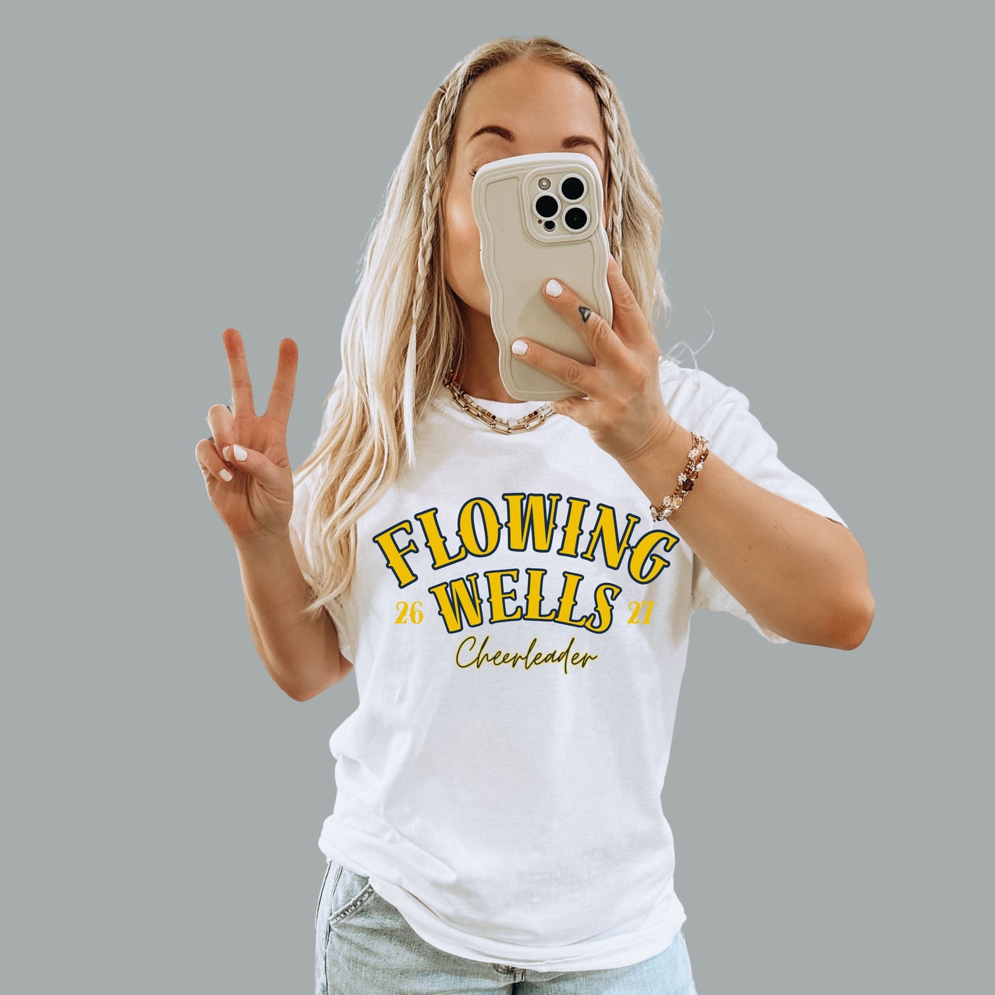FWHS Cheerleading Next Level Design #1 Short Sleeve T-Shirt Unisex (Cheerleader Only)