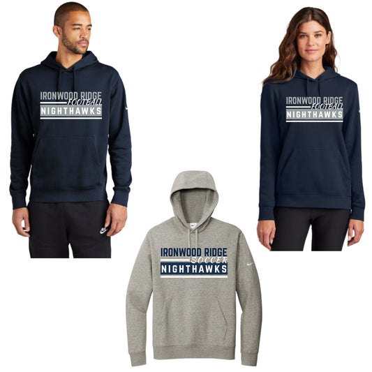 Ironwood Ridge Soccer Design #3 Nike or District Unisex Crewneck or Hoodie Sweatshirt