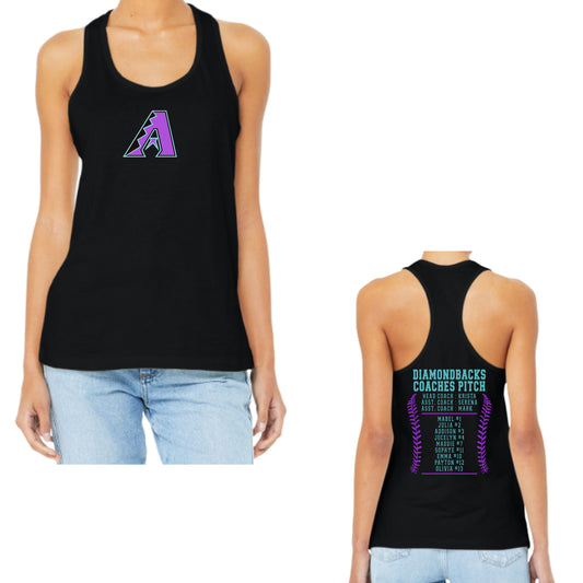 Thornydale Little League Coaches Pitch Softball Women's Racerback Tanks