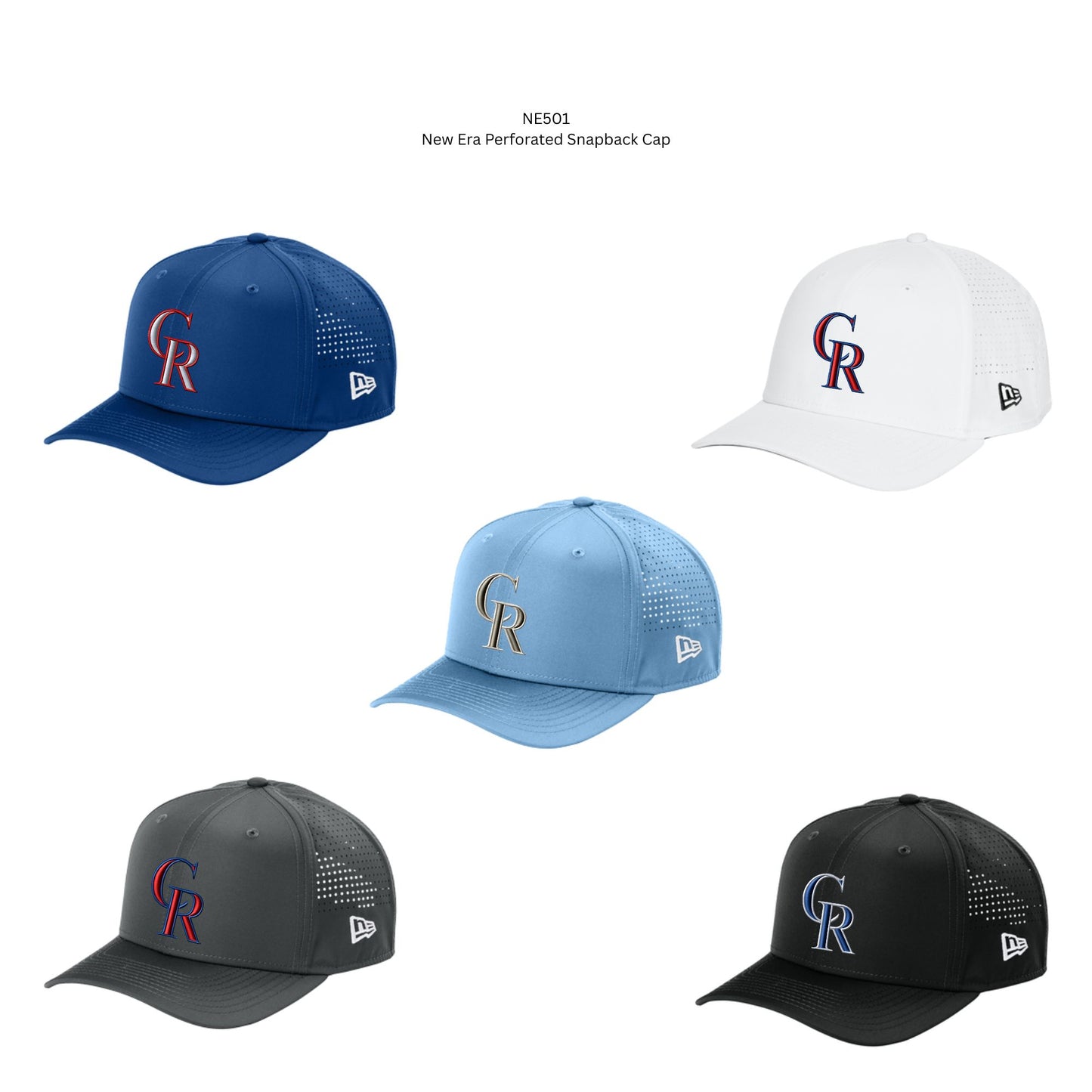 Continental Ranch Embroidered New Era Flex Perforated Snapback Cap