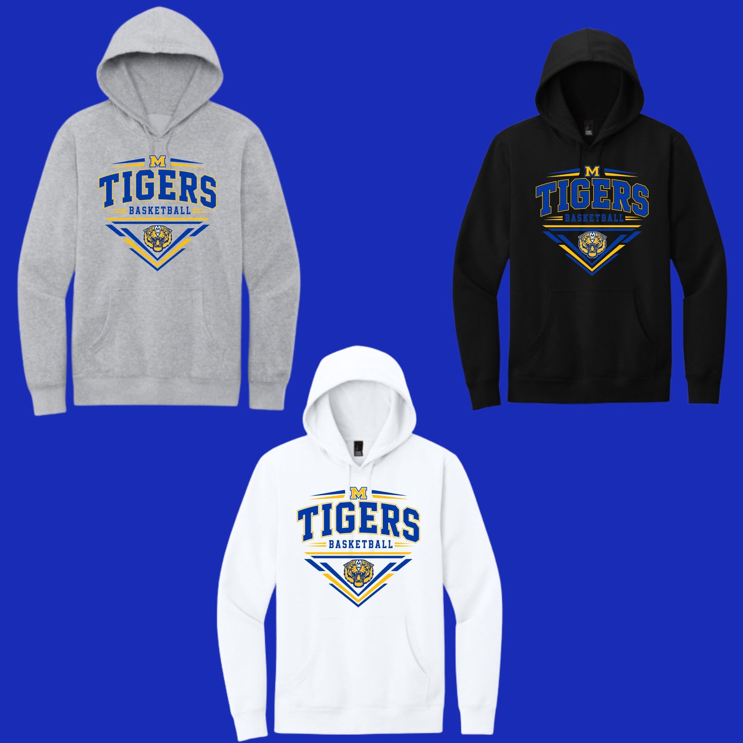 Marana Tigers Basketball Unisex Hoodie or Crewneck Sweatshirt Design #1