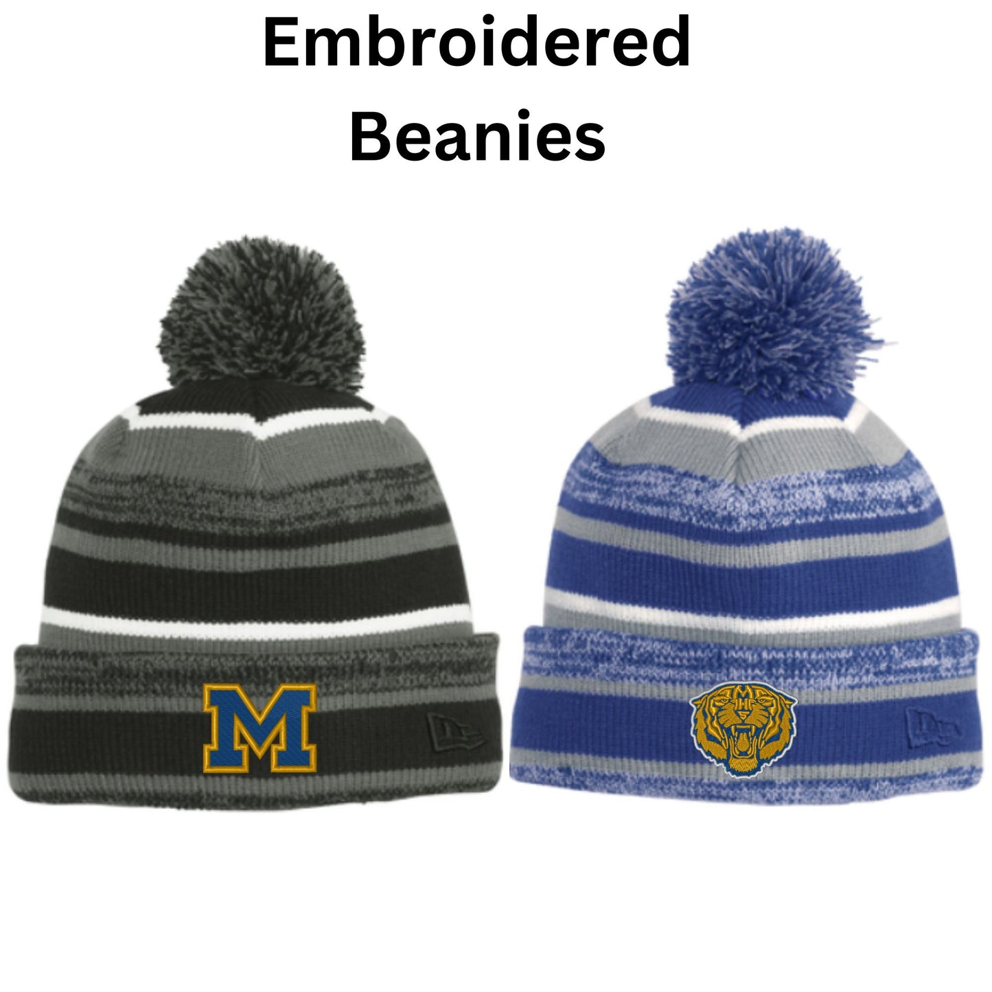 Marana Tigers Soccer Embroidered New Era Pom Beanie
