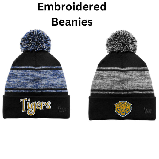 Marana Tigers Soccer Embroidered New Era Speckled Pom Beanie