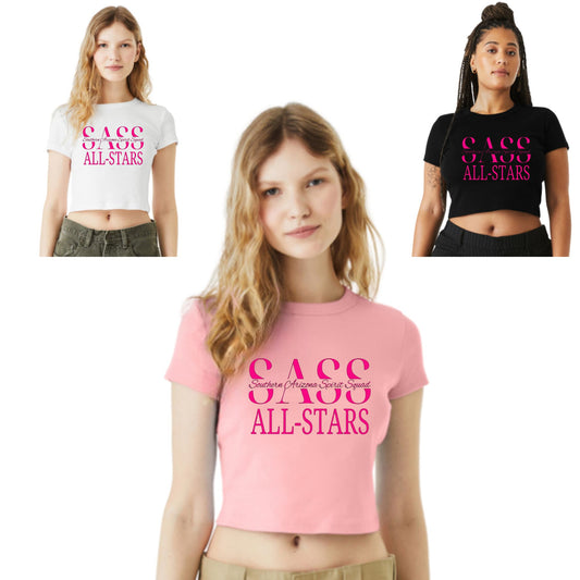 SASS 2025  Cropped Baby Tee Bella Canvas