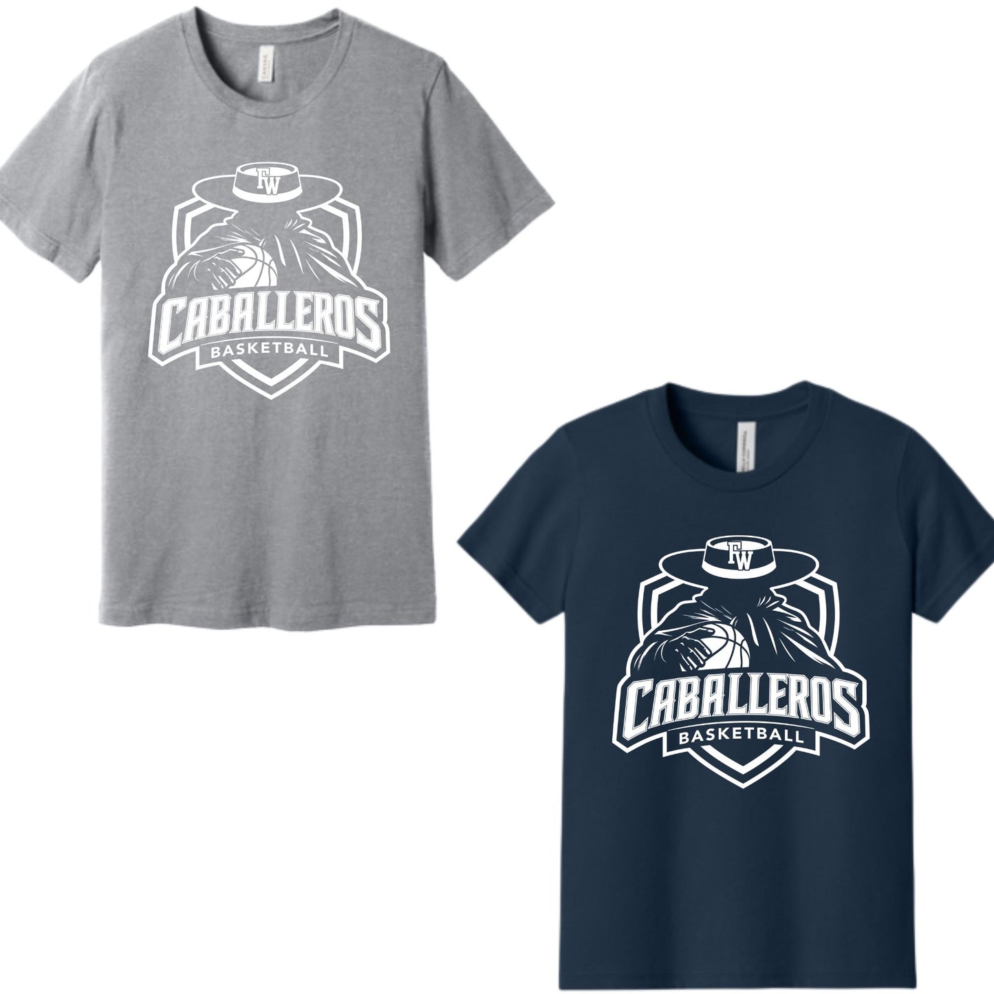 Flowing Wells Basketball Unisex & Women's Cotton or Unisex Dri-Fit Short or Longsleeve T-shirt Design #2