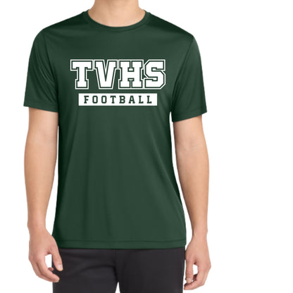 TVHS Football T-shirt Short & Long sleeve Cotton or Dri-Fit Design #3 Unisex or Women's