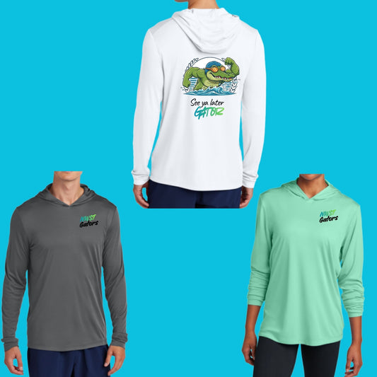 Northwest Gators 2026 Design Dri-Fit UV 50 Youth or Unisex Longsleeve Hooded T-Shirt