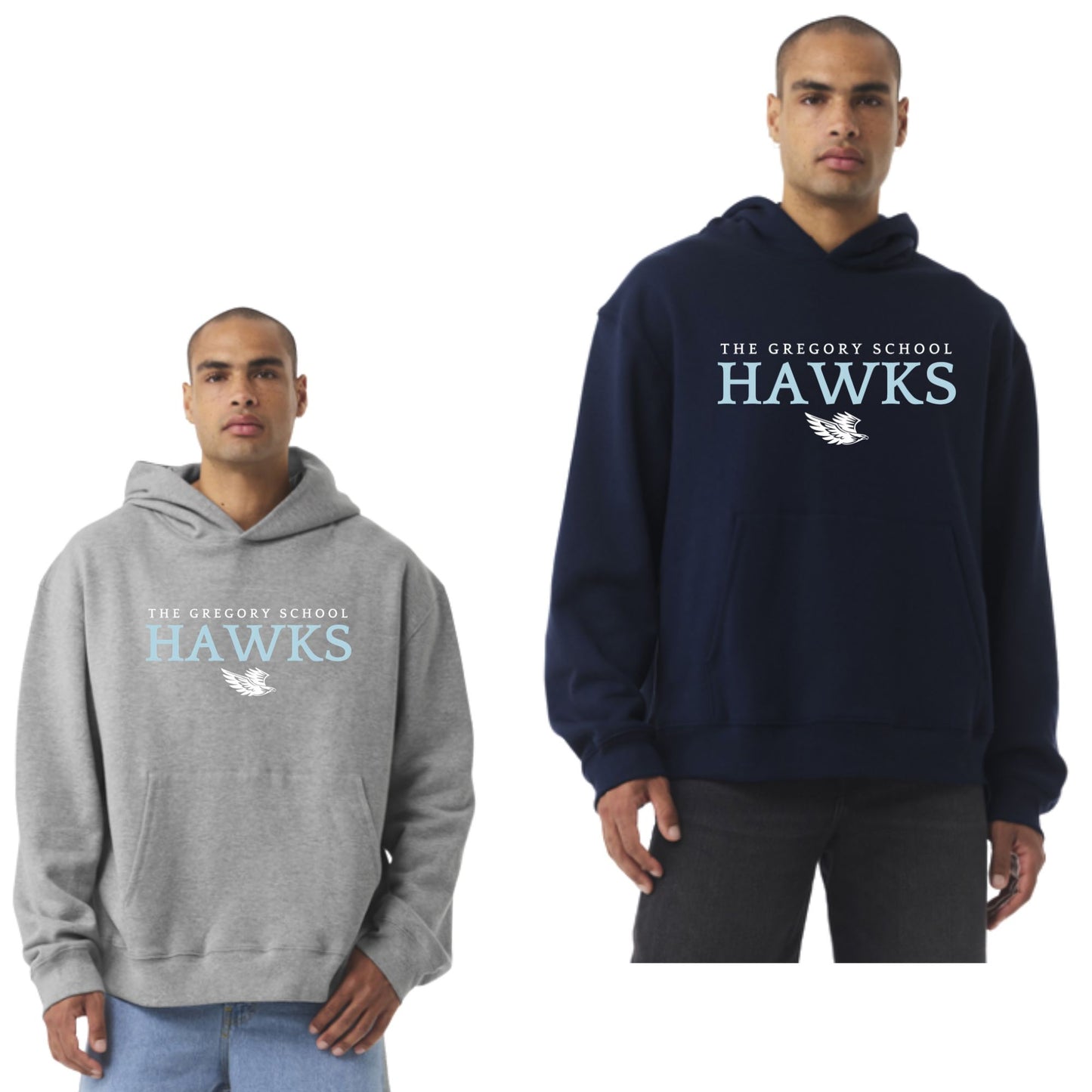 The Gregory School Bella Canvas #7 Design Hoodie or Crewneck