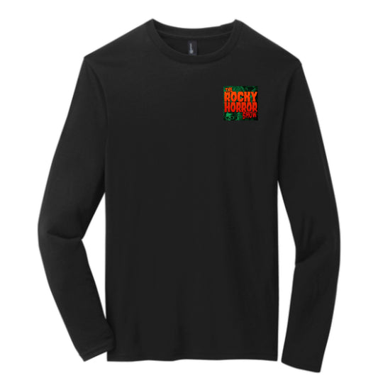 Arts Express Rocky Horror Show Small Chest Logo Bella Canvas Cotton Women's or Unisex Shortsleeve or Longsleeve T-shirt Front and Back Design