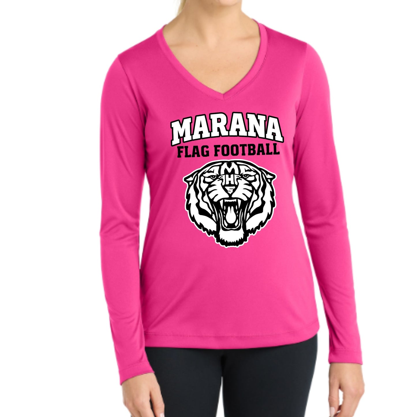 Marana Flag Football DRI-FIT Longsleeve Performance T-shirt Women's, Youth or Unisex