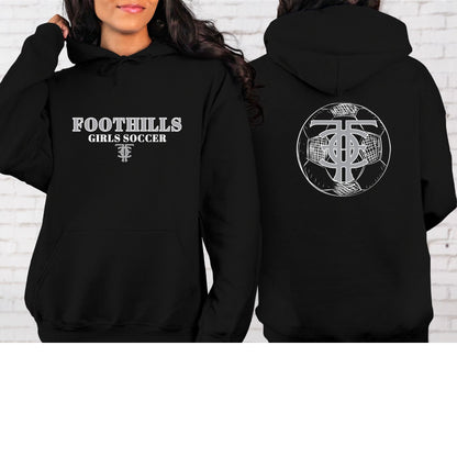 Catalina Foothills Girls Soccer Design #4 Hoodie or Crewneck in Blue or Black