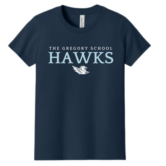 The Gregory School Bella Canvas T-Shirt #7 TGS Logo Youth, Women's, Unisex Adult Sizes