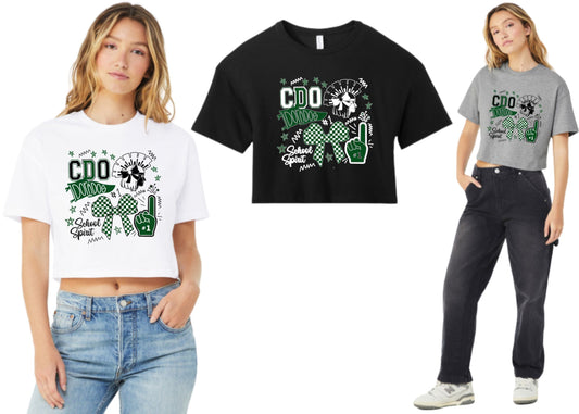 Canyon Del Oro Dorados Pomline #4 Design Cropped or Regular Short & Longsleeve T-Shirts Green, Black or Grey