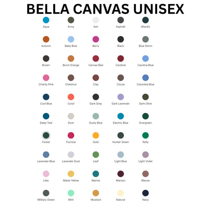CHEMO CATS DESIGN #1 Bella Canvas UNISEX T-Shirt, different color options to choose from in dropdowns