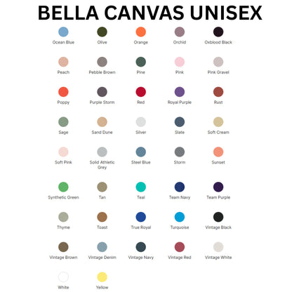 CHEMO CATS DESIGN #1 Bella Canvas UNISEX T-Shirt, different color options to choose from in dropdowns