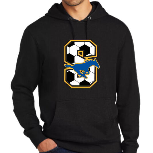 Sahuarita Mustangs BIG S Soccer Hoodie or Crewneck in Black, Blue, or Grey