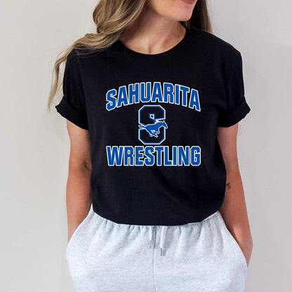 Sahuarita Mustangs Wrestling 2024-25 Bella Canvas Super Soft Cotton T-Shirt Unisex and Youth Sizes