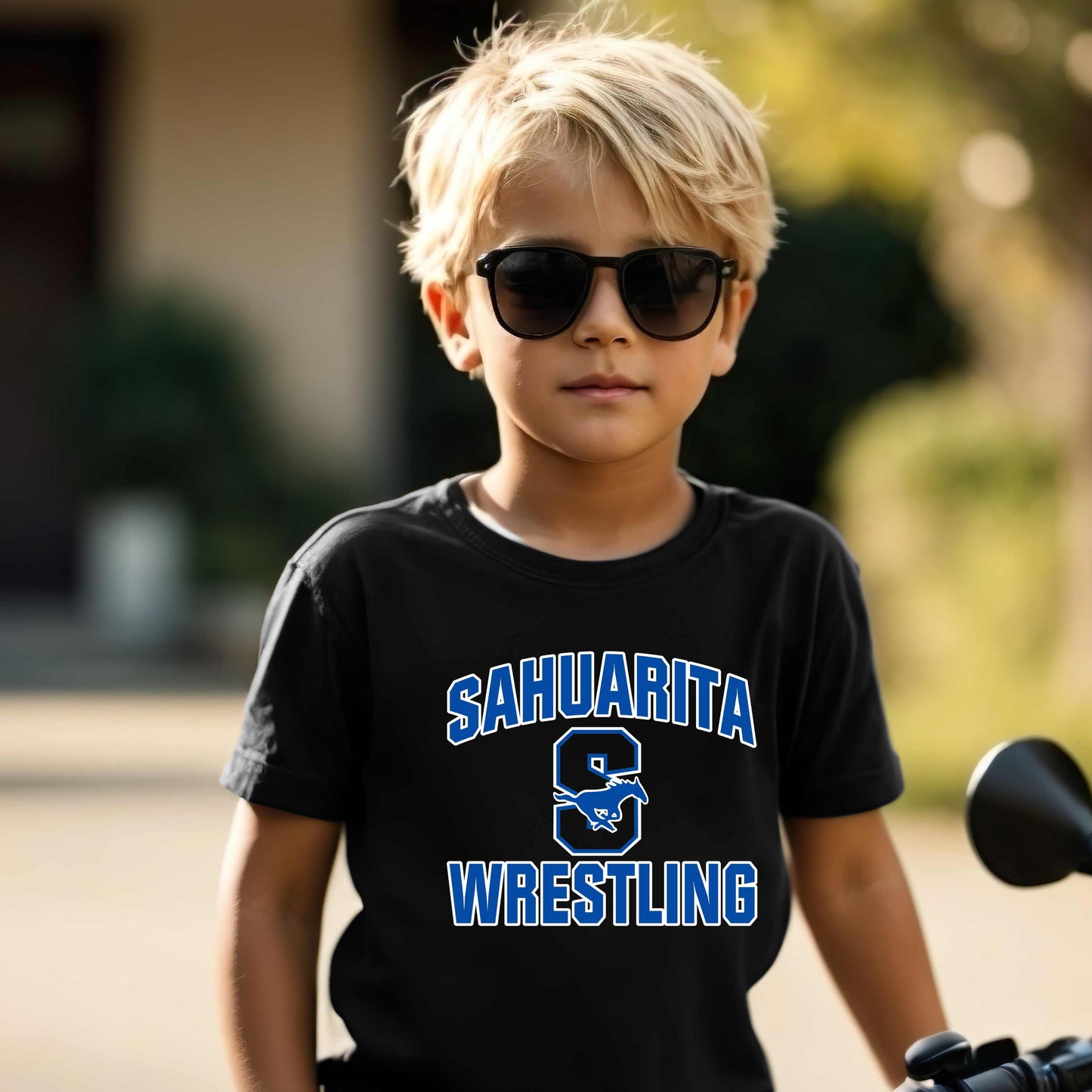 Sahuarita Mustangs Wrestling 2024-25 Bella Canvas Super Soft Cotton T-Shirt Unisex and Youth Sizes