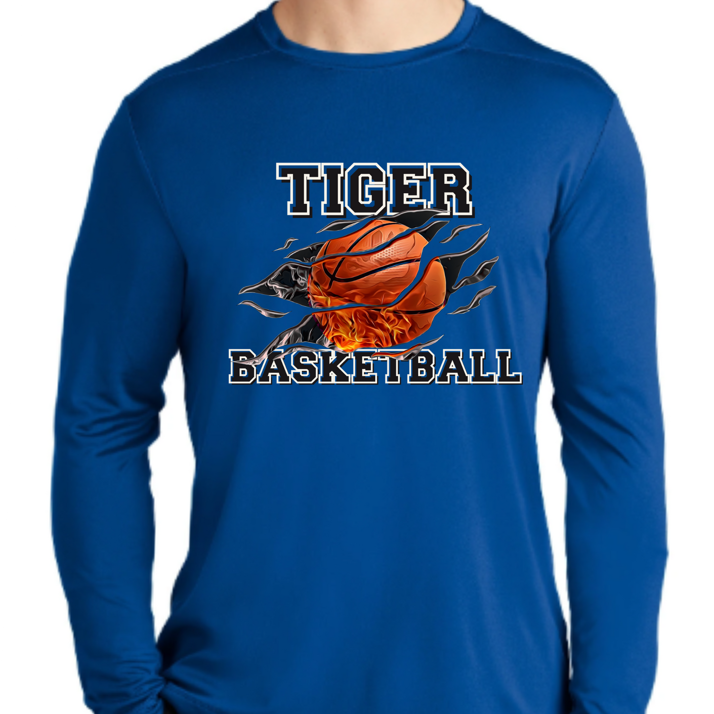 Marana Tigers Basketball Unisex Sport-Tek Super Soft Longsleeve Dri-Fit