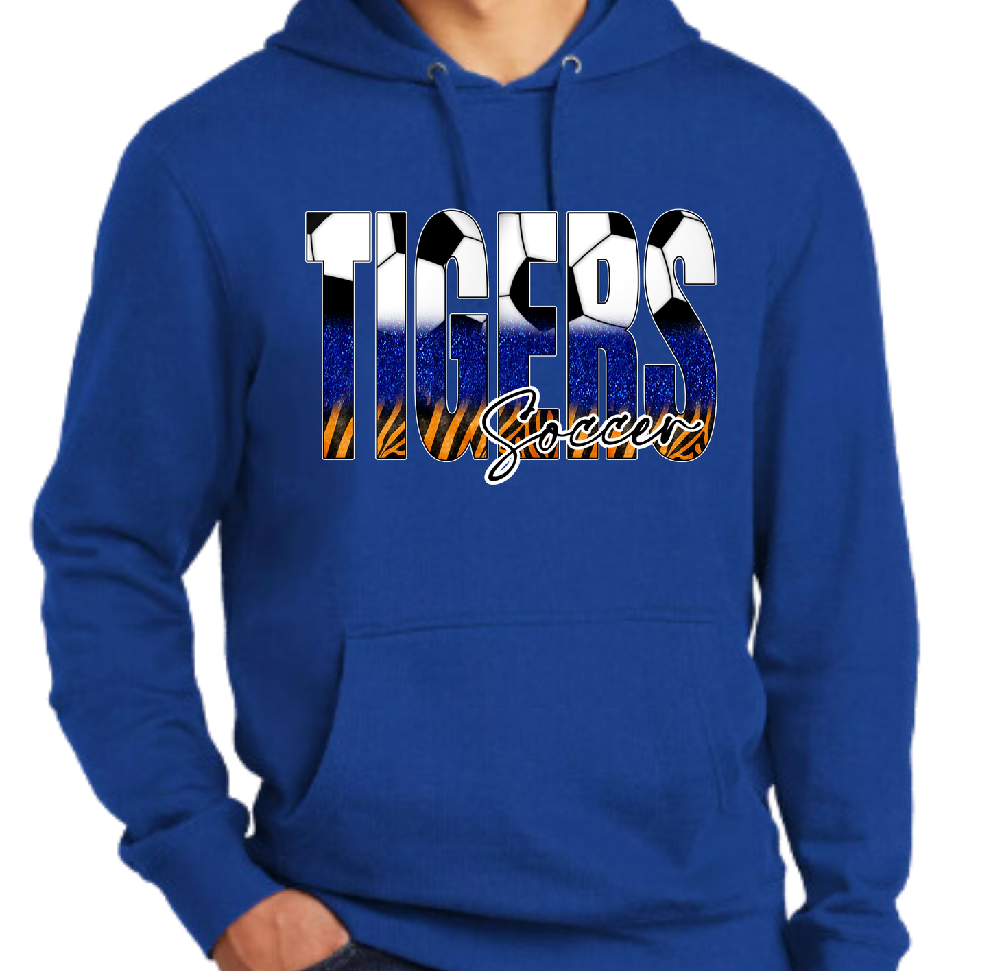 Marana Tigers Soccer District Unisex V.I.T. Super Soft Hoodie or Unisex Crewneck