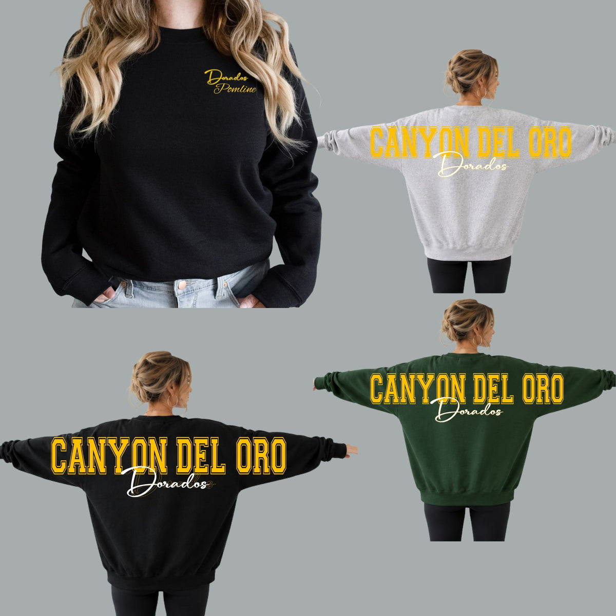 CDO Pomline Unisex Crewneck Sweatshirt Oversized Back Design