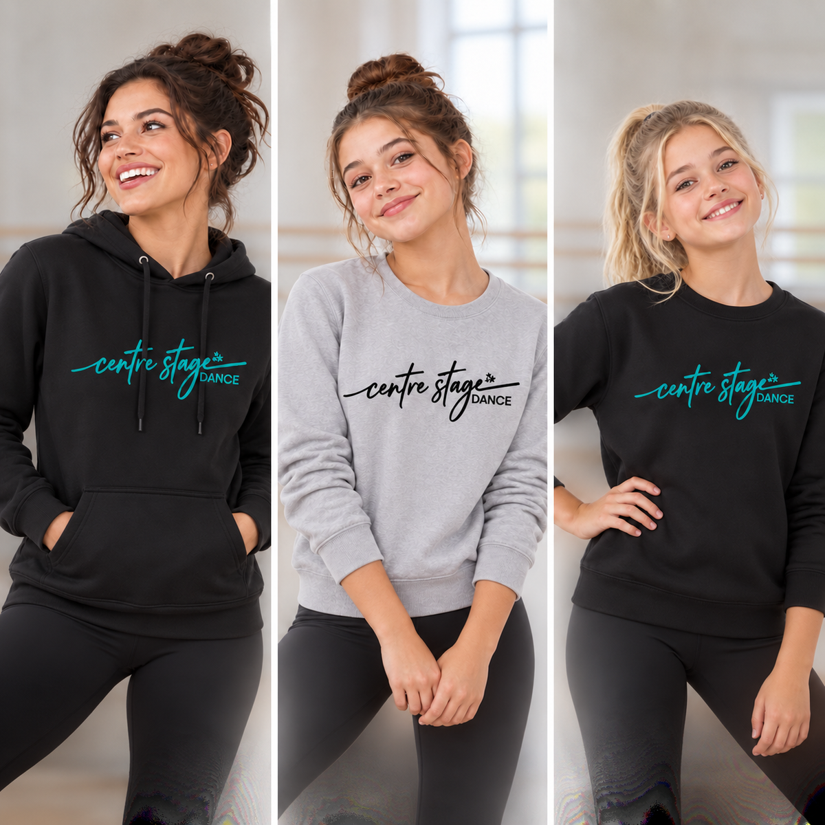 Centre Stage Unisex or Youth Hoodie or Crewneck Sweatshirt