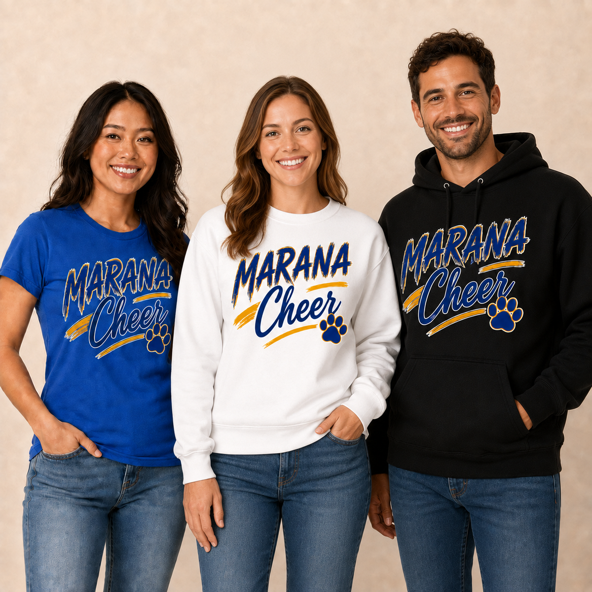 MARANA TIGERS Cheer #1 Design Women's Cut or Unisex T-Shirt, Hoodie, Crewneck Sweatshirt or Tanktop