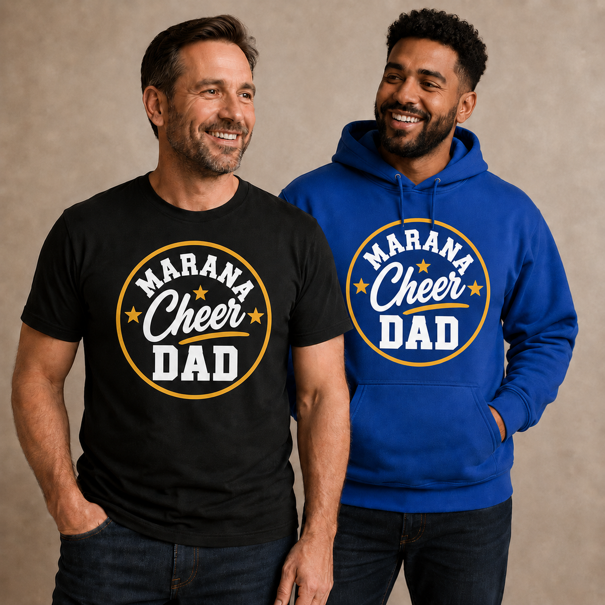 MARANA TIGERS Cheer DAD Design Women's Cut or Unisex T-Shirt, Hoodie, Crewneck Sweatshirt or Tanktop