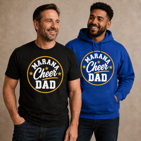 MARANA TIGERS Cheer DAD Design Women's Cut or Unisex T-Shirt, Hoodie, Crewneck Sweatshirt or Tanktop
