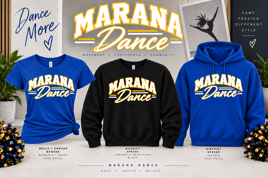 MARANA TIGERS Dance #2 Design Women's Cut or Unisex T-Shirt, Hoodie, Crewneck Sweatshirt or Tanktop
