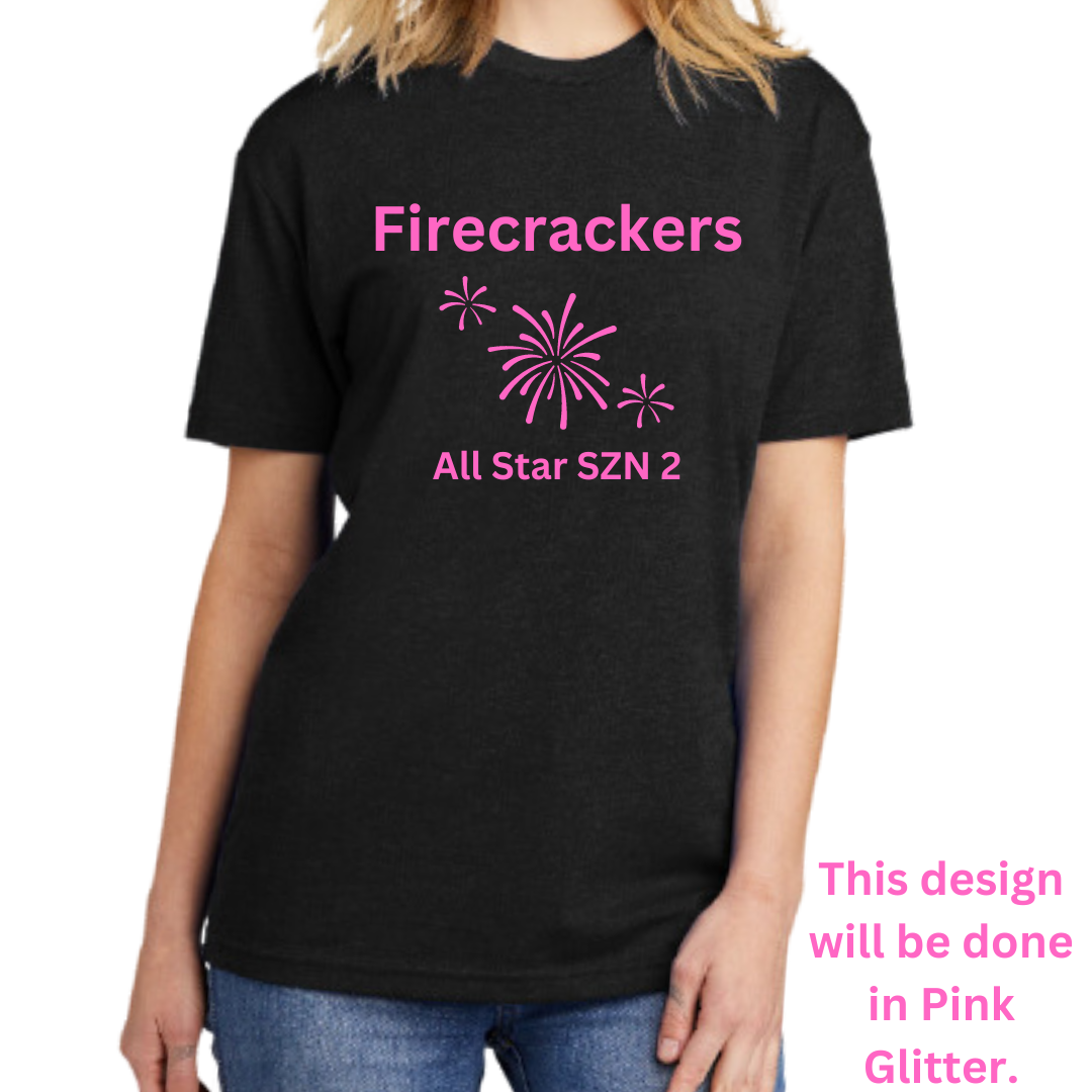 SASS Dance Firecrackers Girls, Women's, Unisex District V.I.T. Super Soft T-Shirt