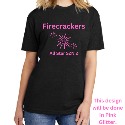 SASS Dance Firecrackers Girls, Women's, Unisex District V.I.T. Super Soft T-Shirt