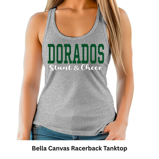 CDO Dorado Stunt & Cheer Grey Bella Canvas Tank