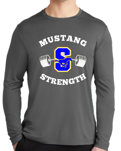 Sahuarita Mustang Strength Unisex Sport-Tek Super Soft Long Sleeve or Short Sleeve Dri-Fit Shirt