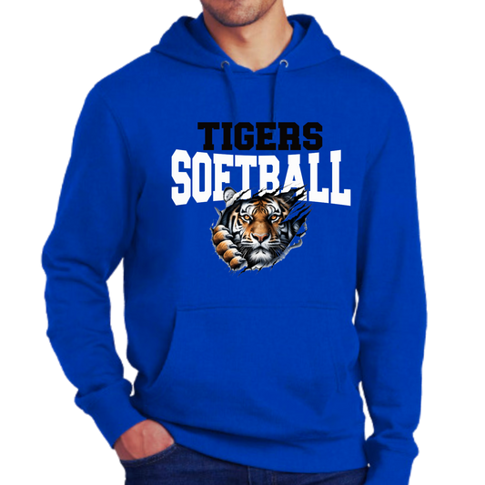 Marana Tigers softball Youth, Unisex or Women's Cropped District V.I.T. Super Soft Hoodie