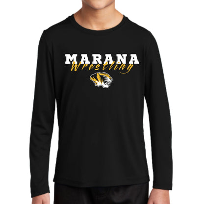 Marana Tigers Wrestling Design #1 Dri-Fit Performance Long Sleeve T-shirt Unisex and Youth