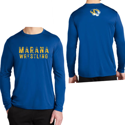 Marana Tigers Wrestling Design #2 Dri-Fit Performance Long Sleeve T-shirt Unisex and Youth