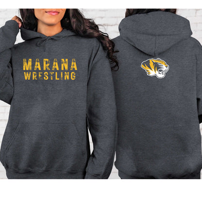 Marana Tigers Wrestling Design #2 Crewneck Sweatshirt or Hoodie Unisex and Youth