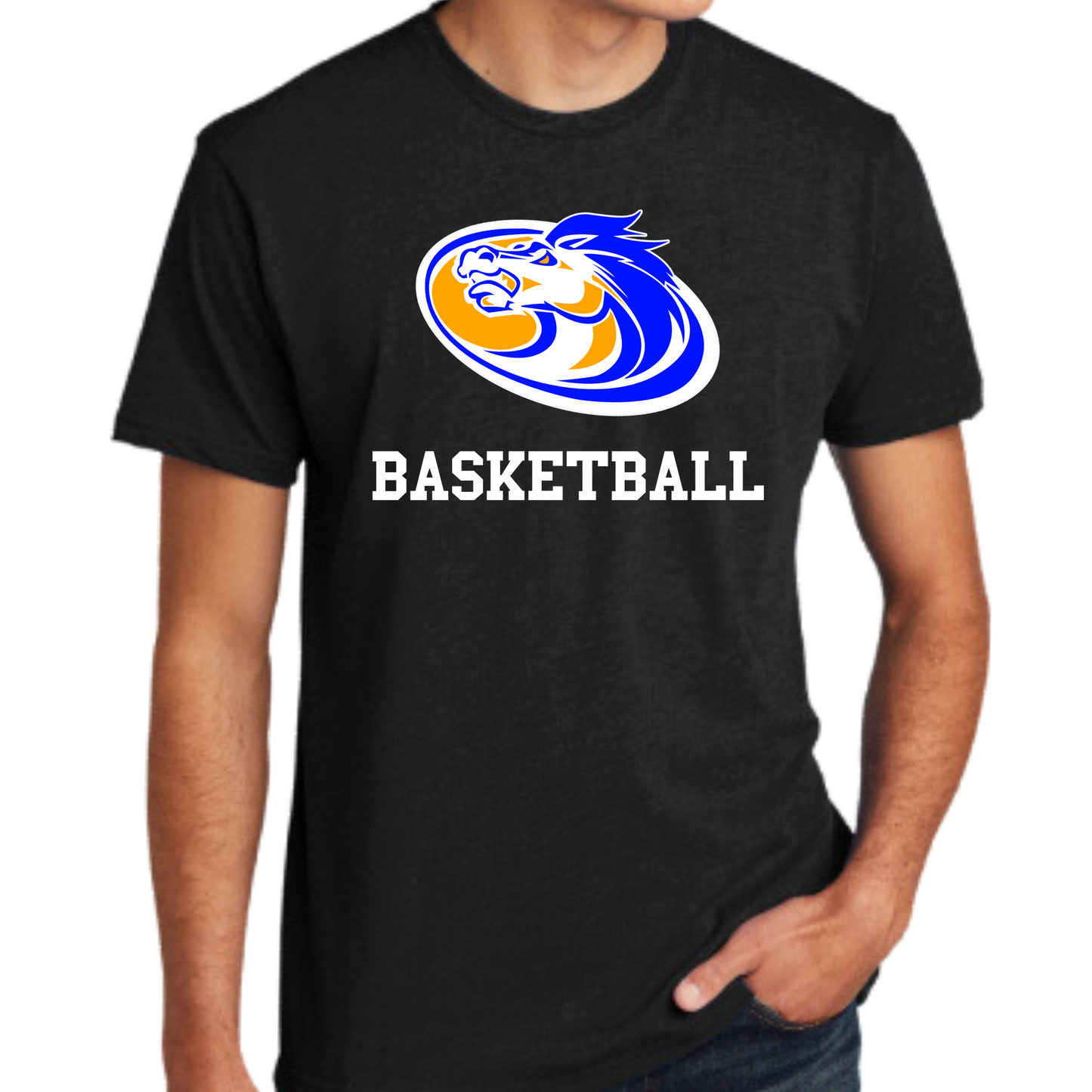 Sahuarita Mustangs Basketball Next Level Unisex Super Soft Short Sleeve T-Shirt