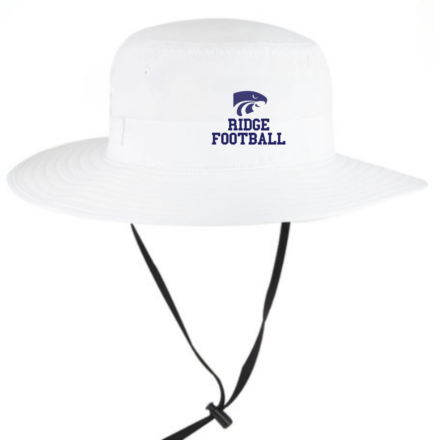 Ironwood Ridge Football Embroidered Otto Bucket Hat in Navy, Grey, or White