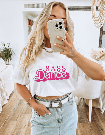 SASS Dance Barbie Font, Women's, Youth, Unisex District V.I.T. Super Soft T-Shirt