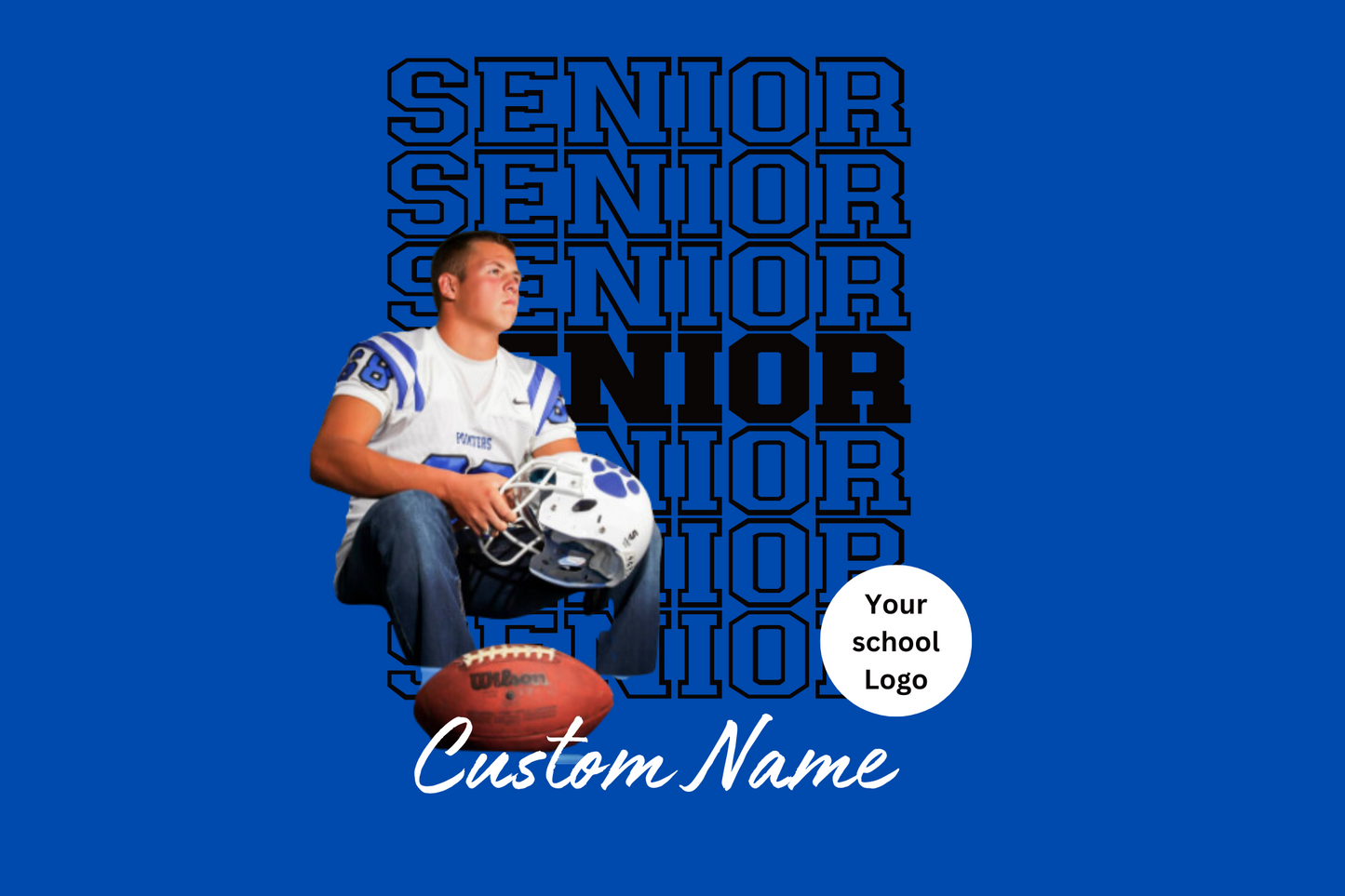 Fully Customized With picture Senior Shirt for any school or sport