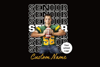 Fully Customized With picture Senior Shirt for any school or sport